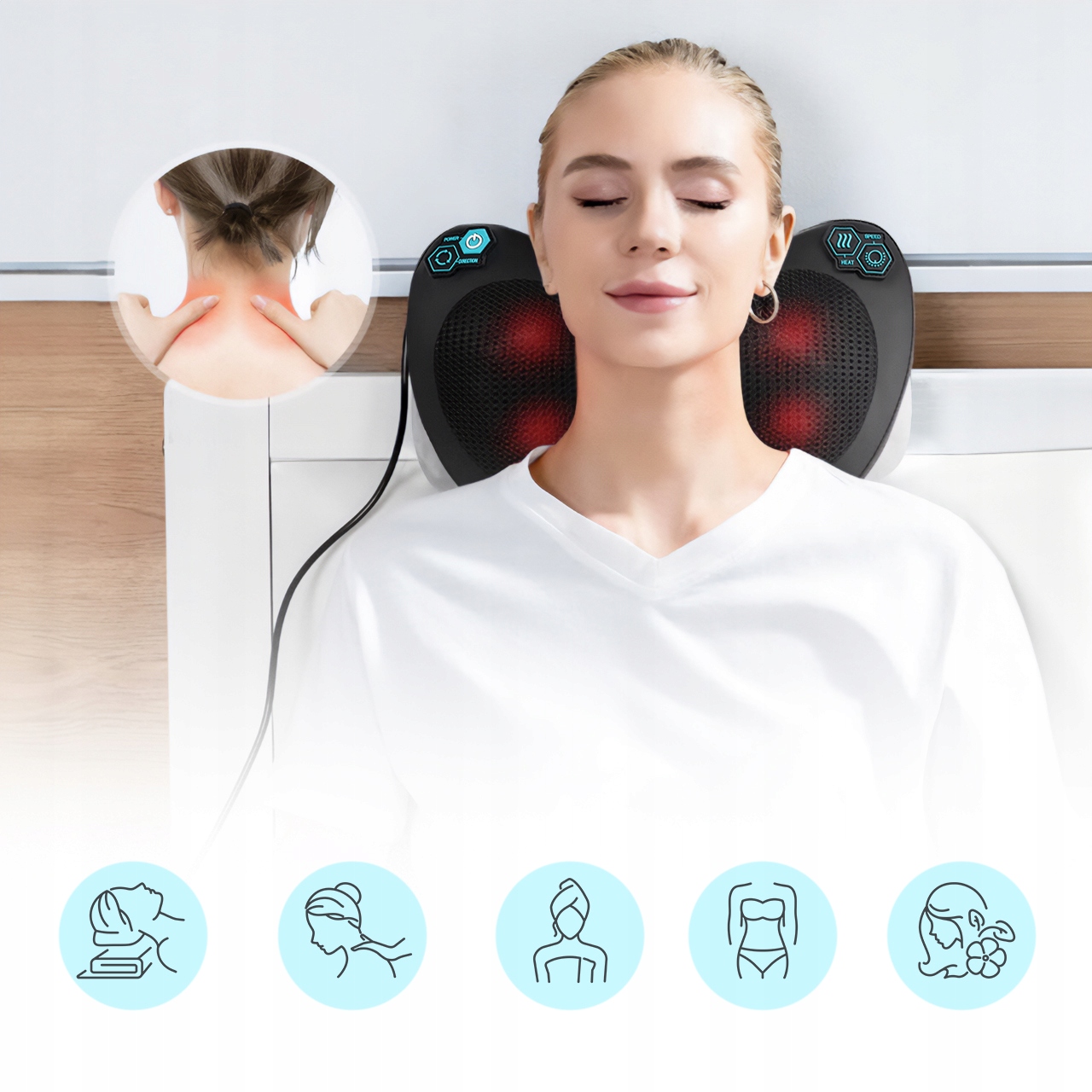 Maltec Masažuotojas pagalvė PRO-Comfy30W-01 aprašymas - Prekės nuotrauka