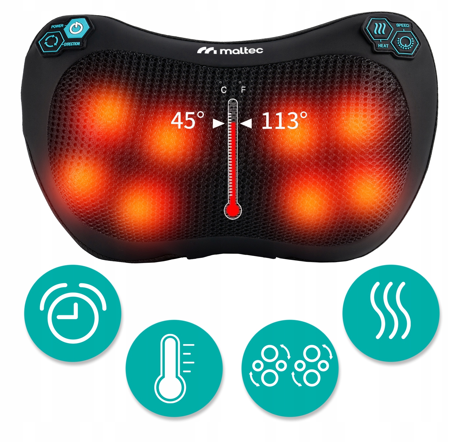 Maltec Masažuotojas pagalvė PRO-Comfy30W-01 aprašymas - Prekės nuotrauka