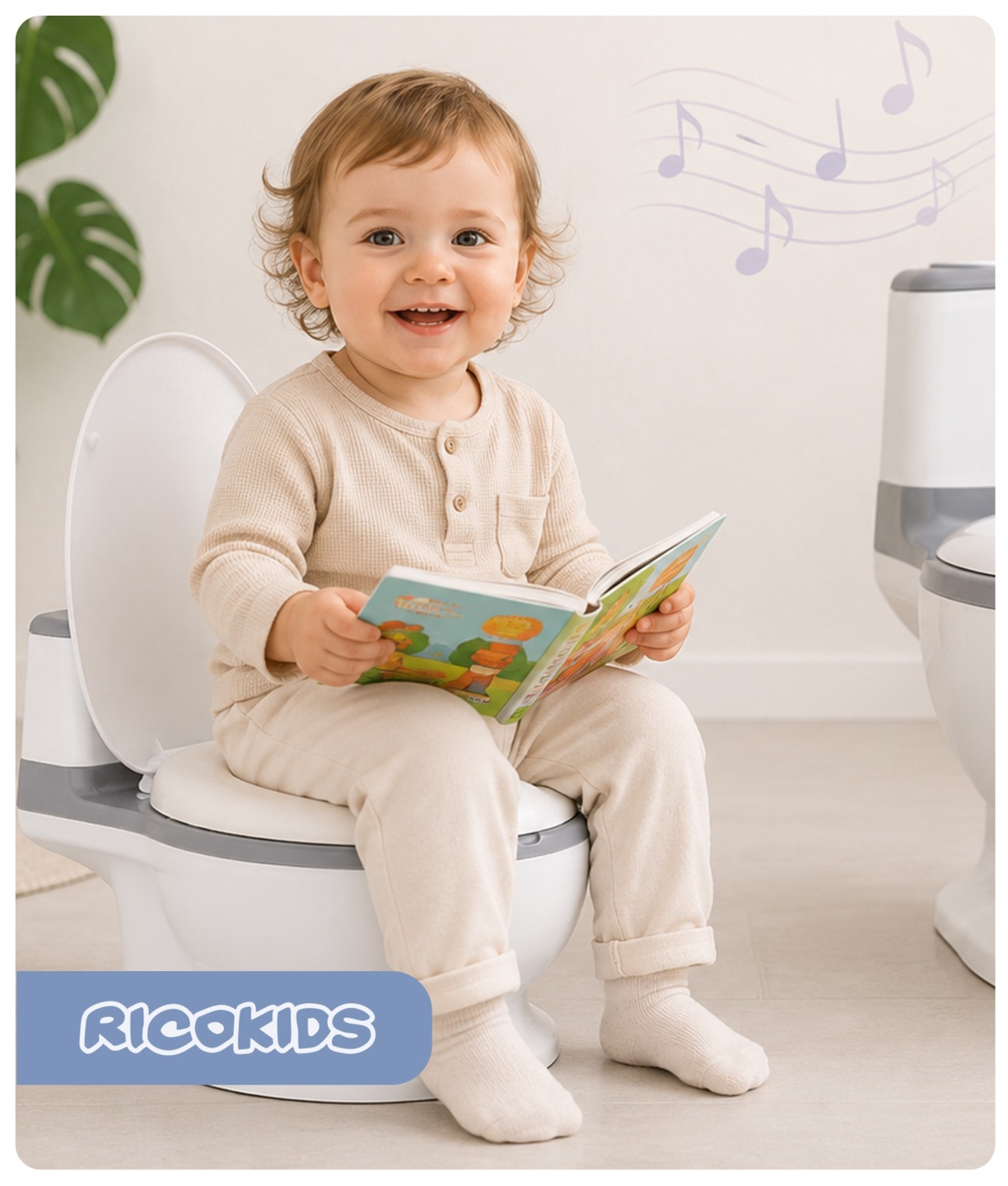 Ricokids Nocnik grający interaktywny toaleta turystyczna vaikams RK-290 aprašymas - Prekės nuotrauka