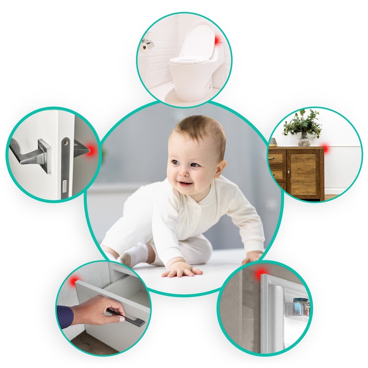 Silikoninė sienų apsauga - 6vnt Ricokids RK-989 aprašymas - Prekės nuotrauka
