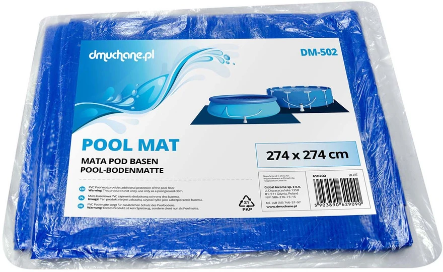 Dmuchane Intex Universalus folijos kilimėlis sodo baseinui 274 x 274 cm DM-502