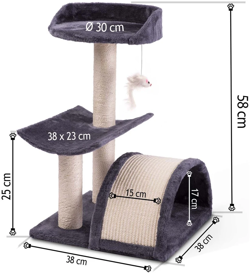 Katės draskyklė 58 cm DR-253 Pethaus su pele