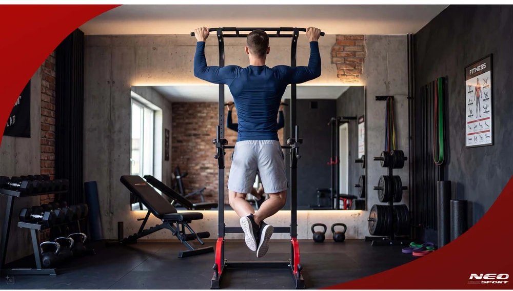 Laisvai stovinti prisitraukimo juosta Neo-Sport 150 kg