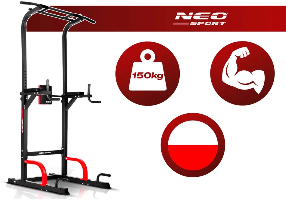 Laisvai stovinti prisitraukimo juosta Neo-Sport 150 kg
