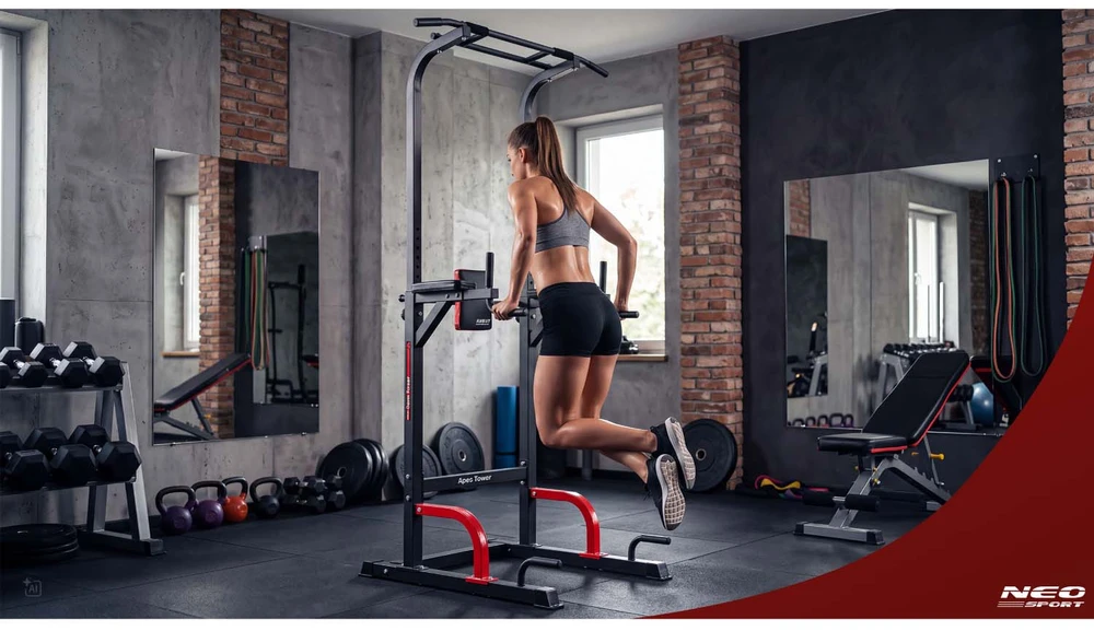 Laisvai stovinti prisitraukimo juosta Neo-Sport 150 kg
