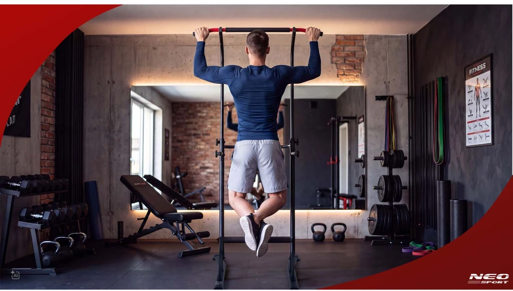 Laisvai stovinti prisitraukimo juosta Neo-Sport 100 kg