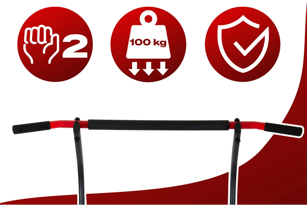 Laisvai stovinti prisitraukimo juosta Neo-Sport 100 kg