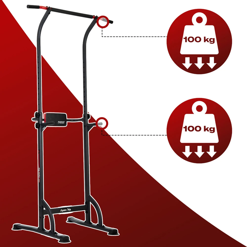 Laisvai stovinti prisitraukimo juosta Neo-Sport 100 kg