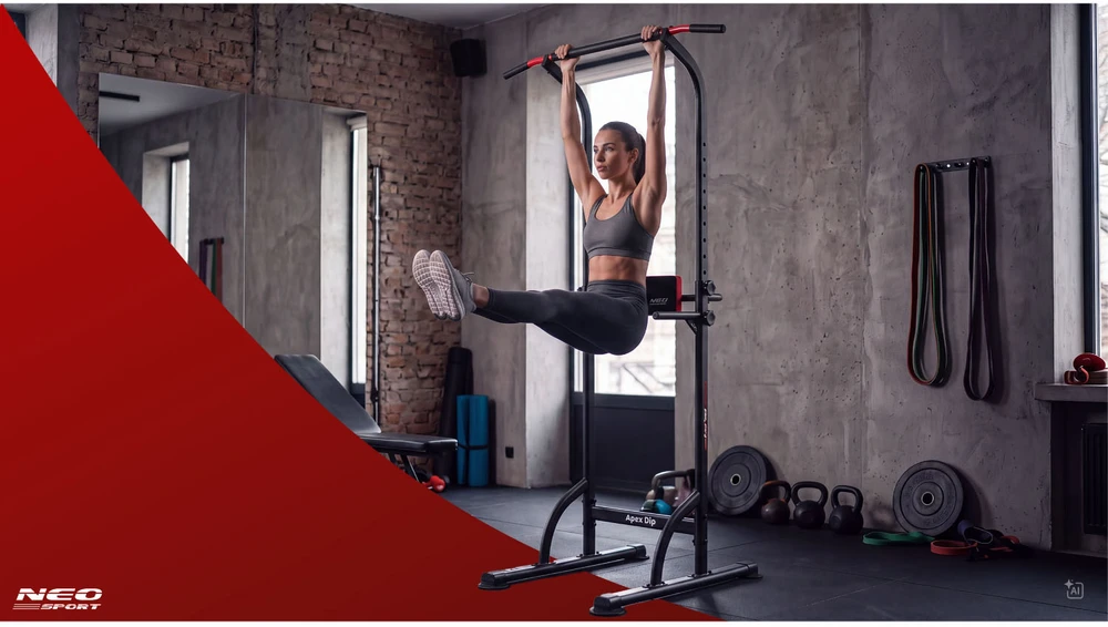 Laisvai stovinti prisitraukimo juosta Neo-Sport 100 kg