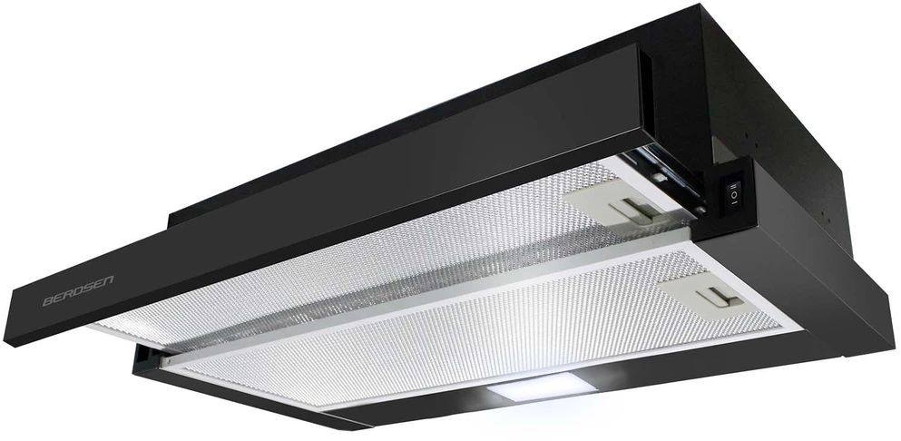 Teleskopinis virtuvinis gartraukis 50 cm Berdsen BT-243 juodas