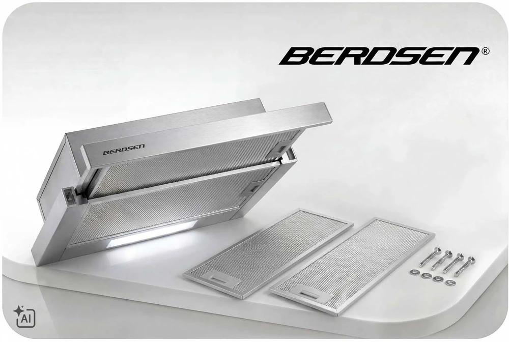 Gartraukis Teleskopinis virtuvės gaubtas Berdsen BT-242 50 cm