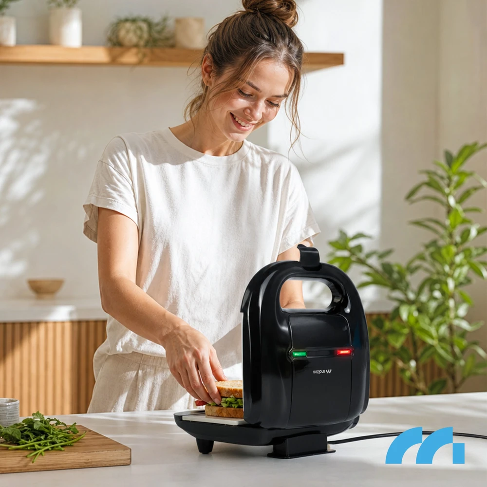 Gruzdintuvė MalTec Skrudintuvas Keraminis sumuštinių skrudintuvas 750W
