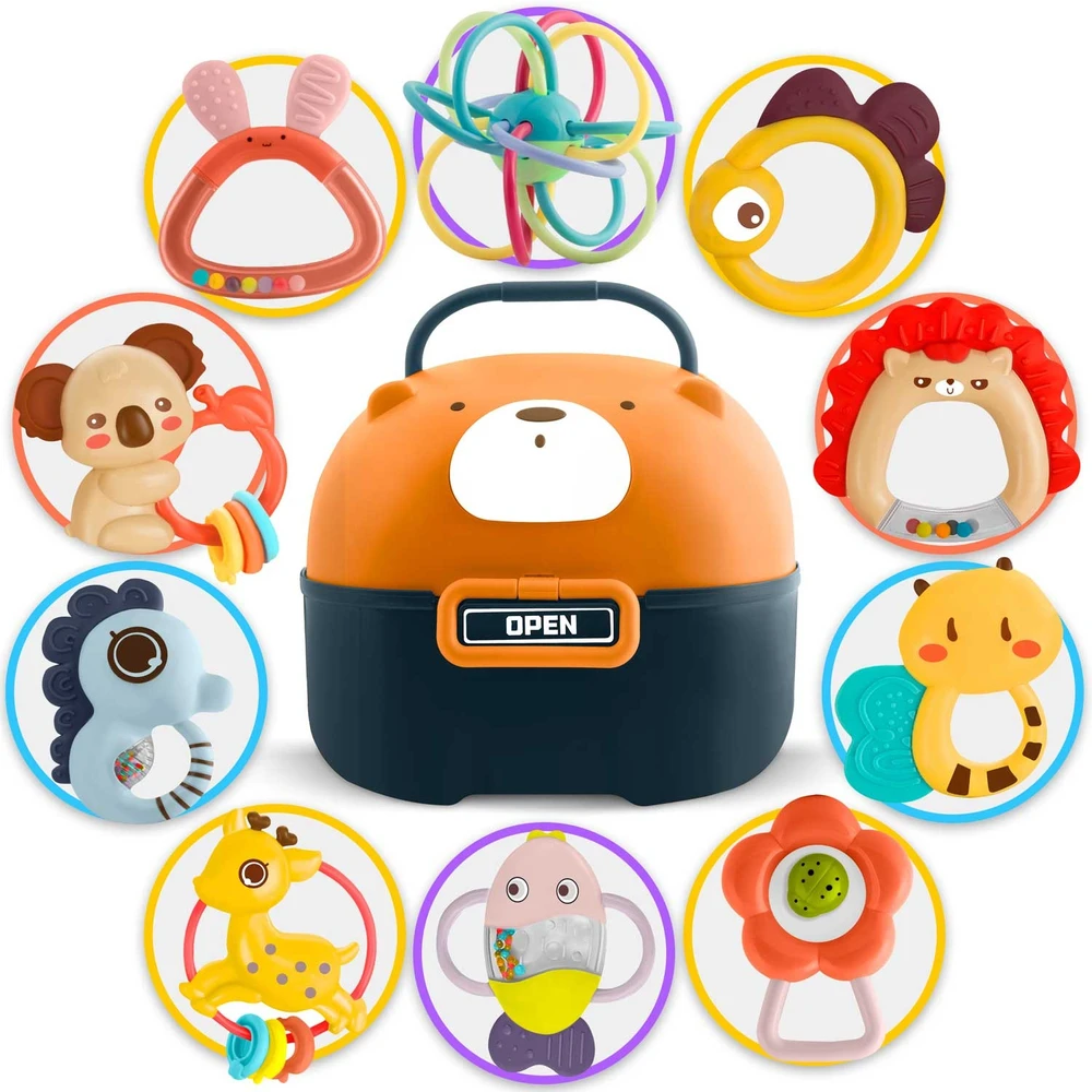 Nukido Barškučiai dėžutėje RK-738 Ricokids - 10 vnt.