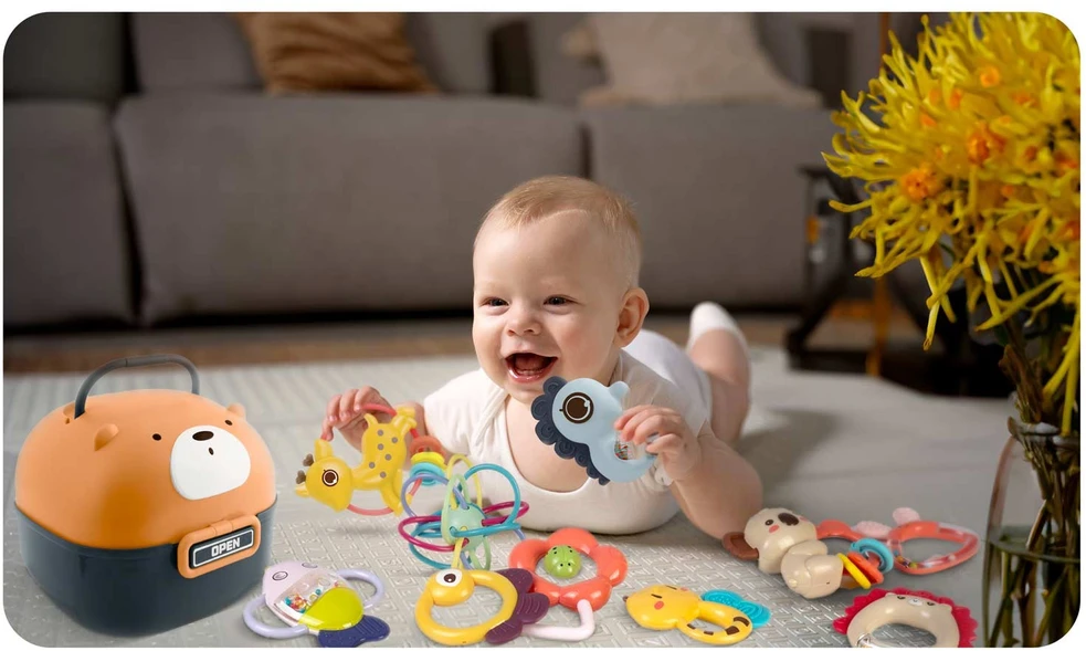 Nukido Barškučiai dėžutėje RK-738 Ricokids - 10 vnt.