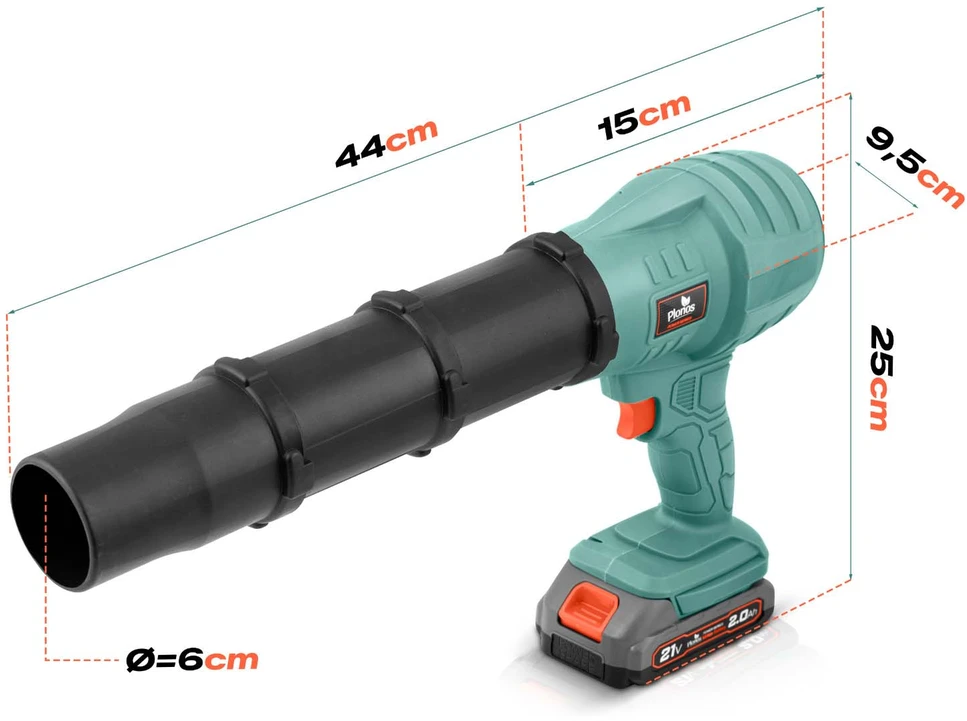 Humberg Dmuchawa akumuliatorinė do liści trawy śniegu 21 v 350 W Plonos PL-642