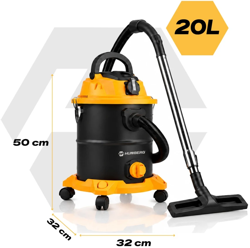 Humberg Dulkių siurblys pramoninis 20 l 3600 W universalus na mokro i sucho HM-407