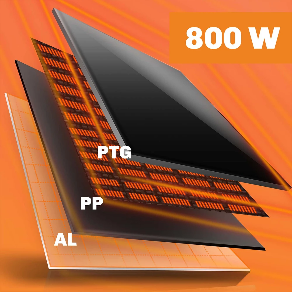 Infraraudonųjų spindulių šildytuvas infraraudonųjų spindulių šildytuvas 800 W Berdsen BD-986