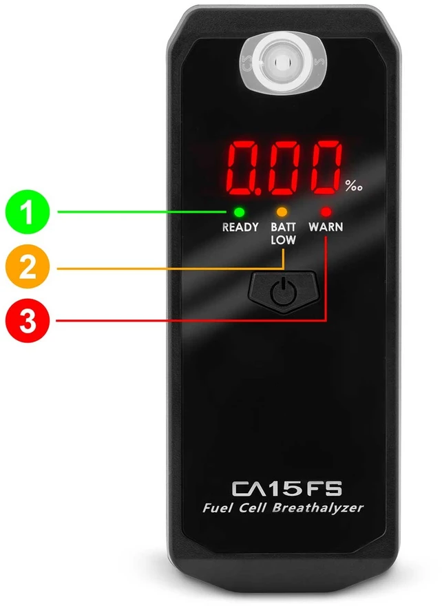 K Pro CA 15FS elektrocheminis alkotesteris + kandikliai