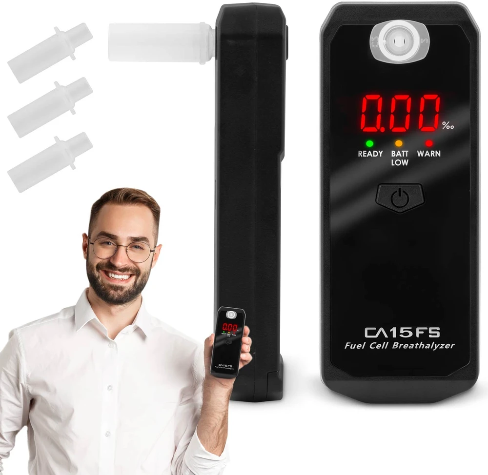K Pro CA 15FS elektrocheminis alkotesteris + kandikliai