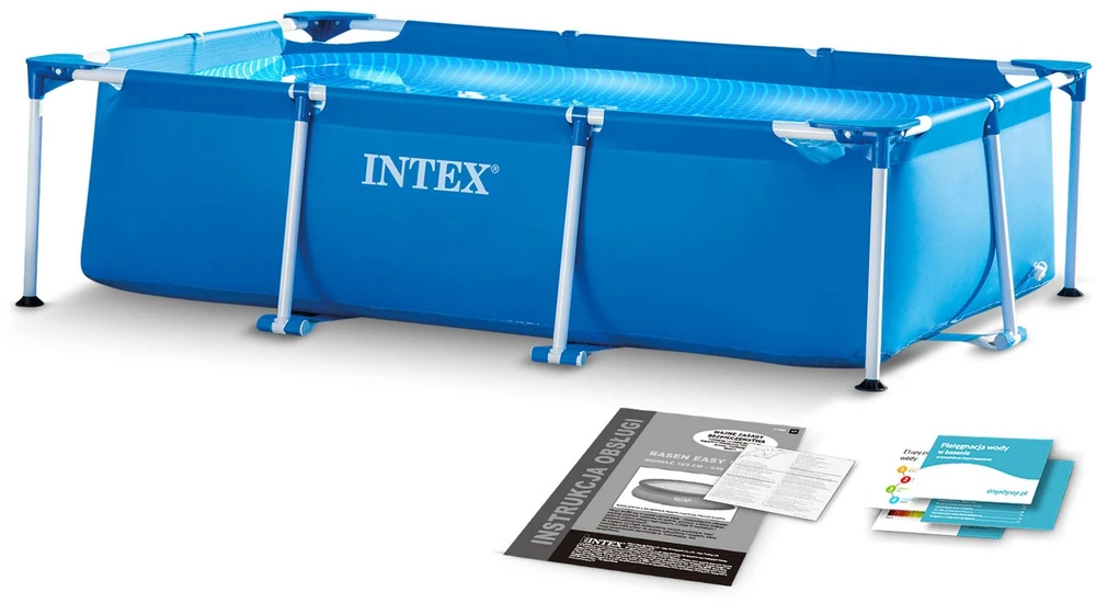 Baseinas Intex stačiakampės formos, 3x2m, Mėlynos spalvos