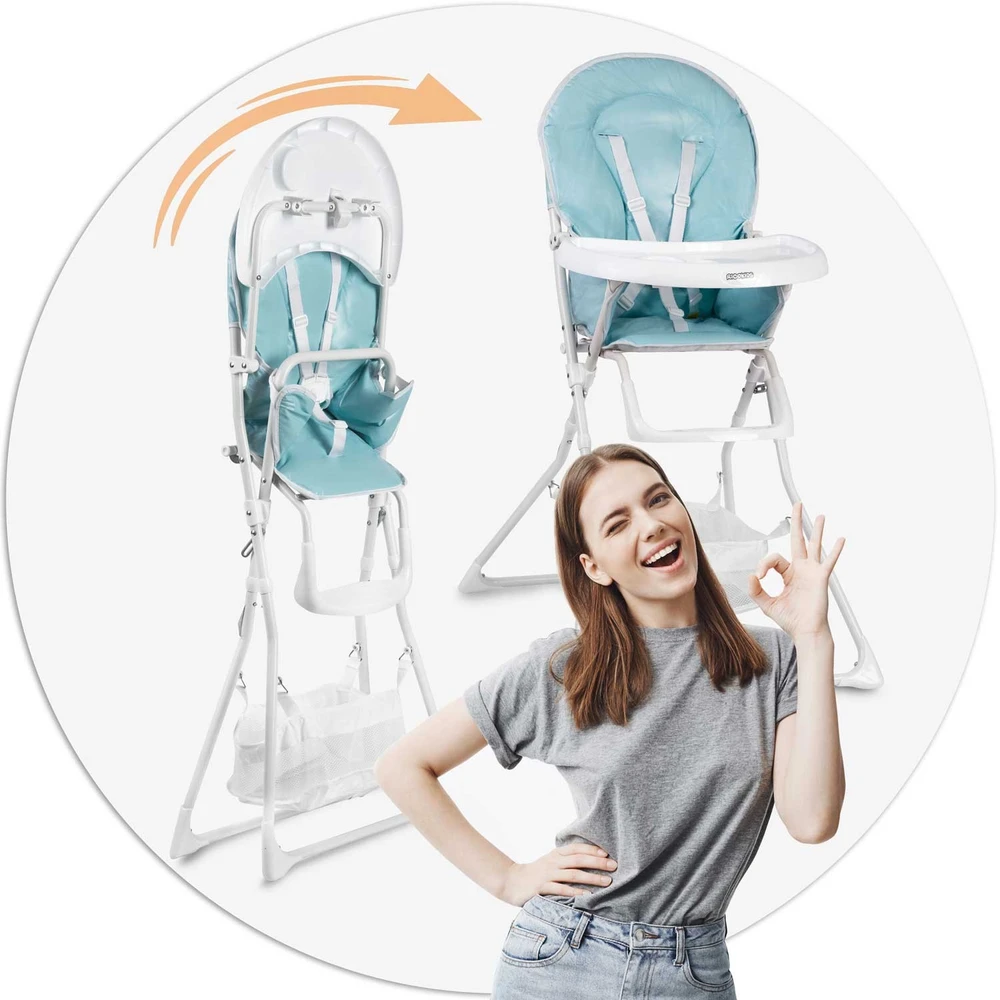 Ricokids FANDO vaikiška kėdutė su stalu, mėlyna + nemokamas krepšelis