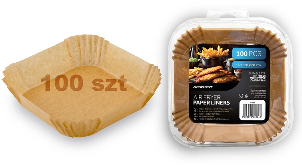 Kepimo popierius gruzdintuvės įdėklams 20 cm Berdsen - 100 vnt.