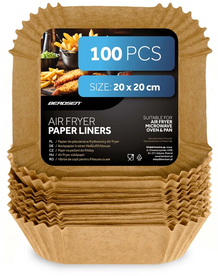 Kepimo popierius gruzdintuvės įdėklams 20 cm Berdsen - 100 vnt.