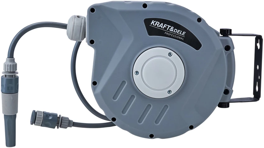 Kraftdele Automatinis sodo žarnos būgnas 10 m + 1 m KD2081