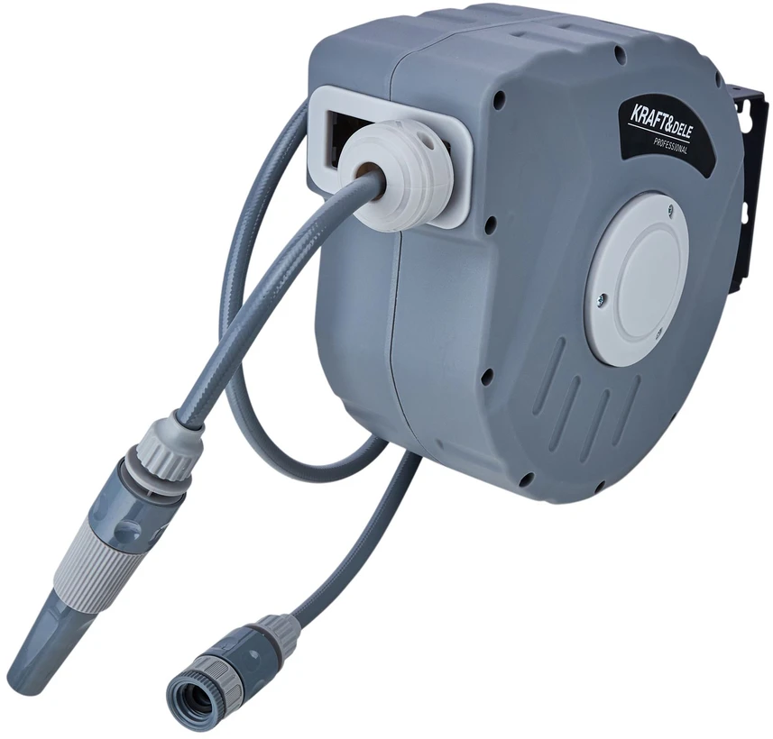 Kraftdele Automatinis sodo žarnos būgnas 10 m + 1 m KD2081