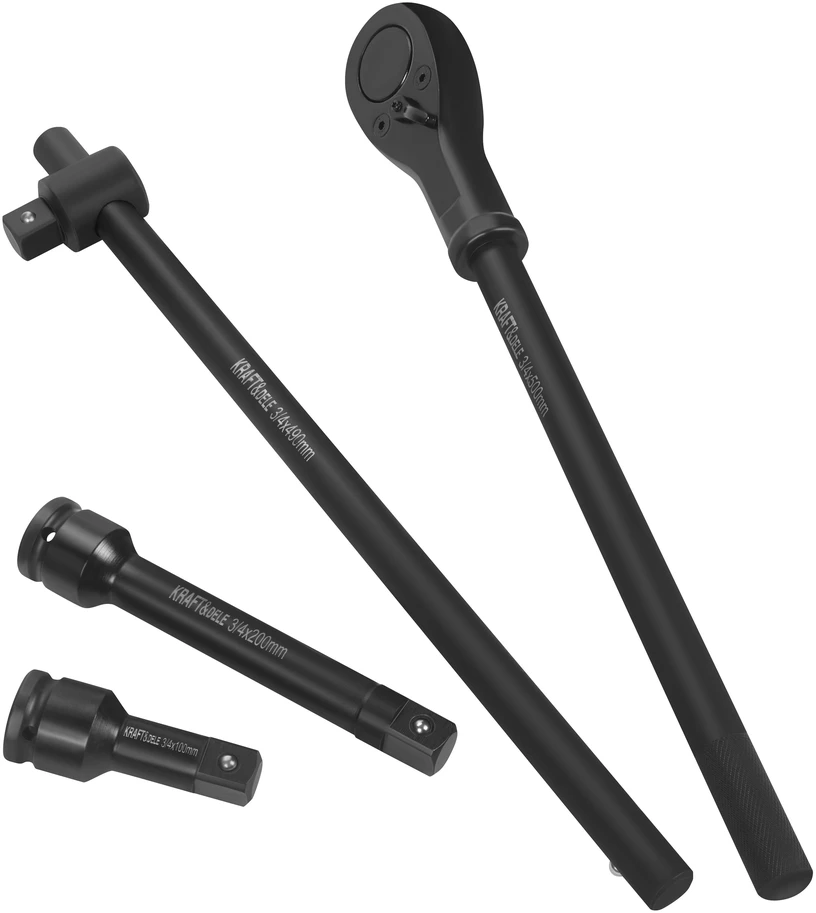 Kraftdele Suktukas + prailgintuvai + smūginės galvutės 3/4" 21 vnt. KD11868