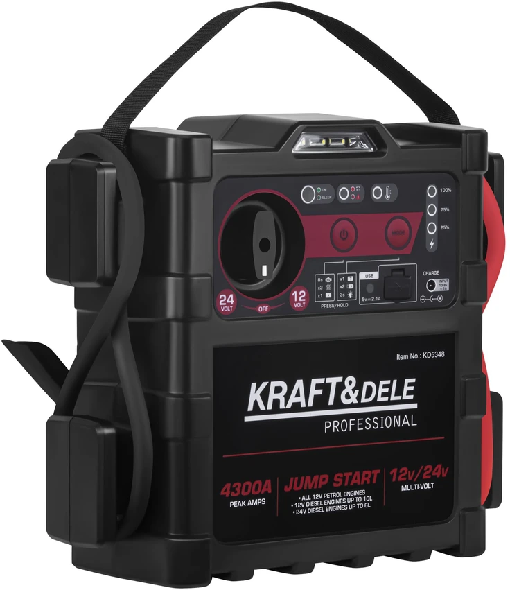 Kraftdele Šoko starteris 12V/24V 4300A KD5348