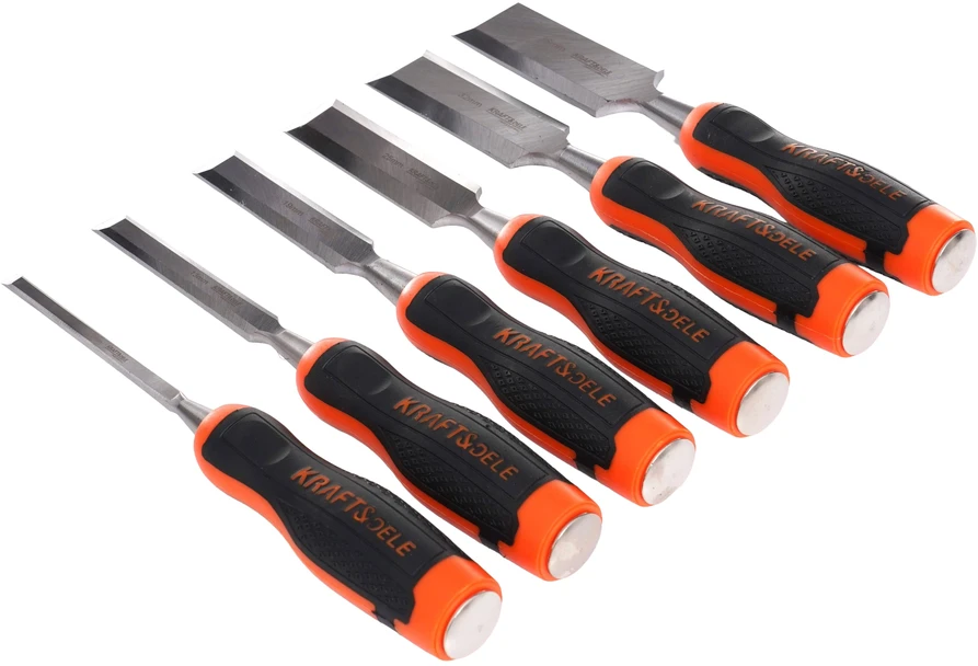 Kraftdele KD11772 Dailidės kaltai 6 vnt. elektriniai