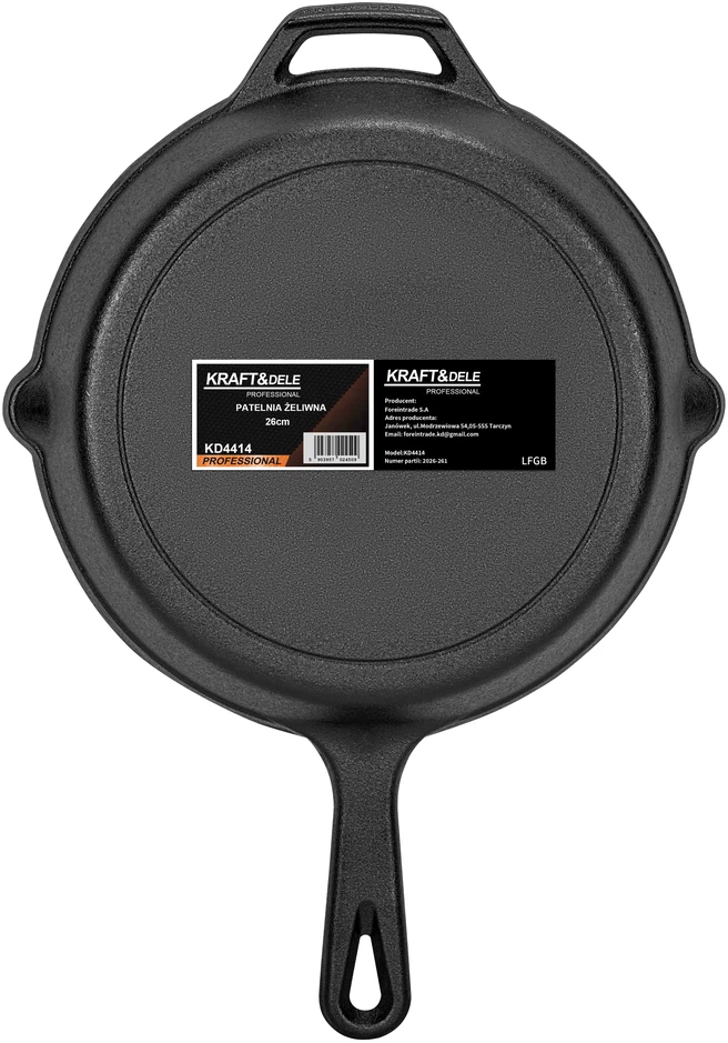 Kraftdele Ketaus keptuvė 26 cm KD4414