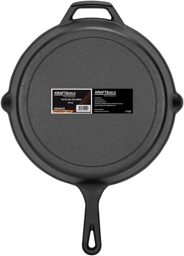 Kraftdele Keptuvė żeliwna 31cm KD4415