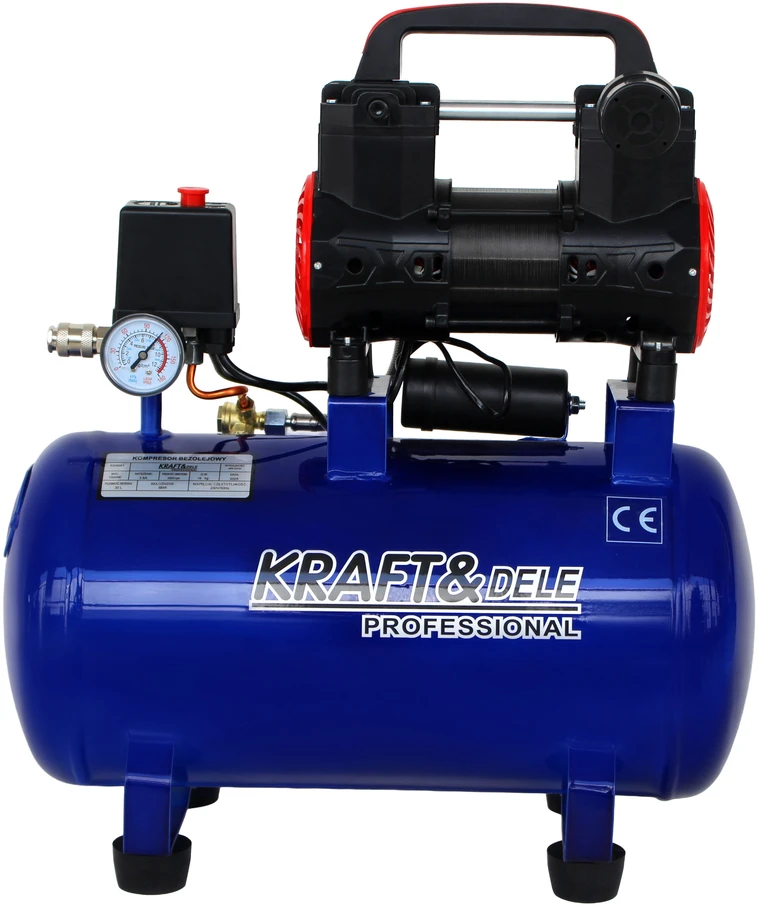Kraftdele KOMPRESOR BEZOLEJOWY Mėlynas 30L 230V 1500W KD4091