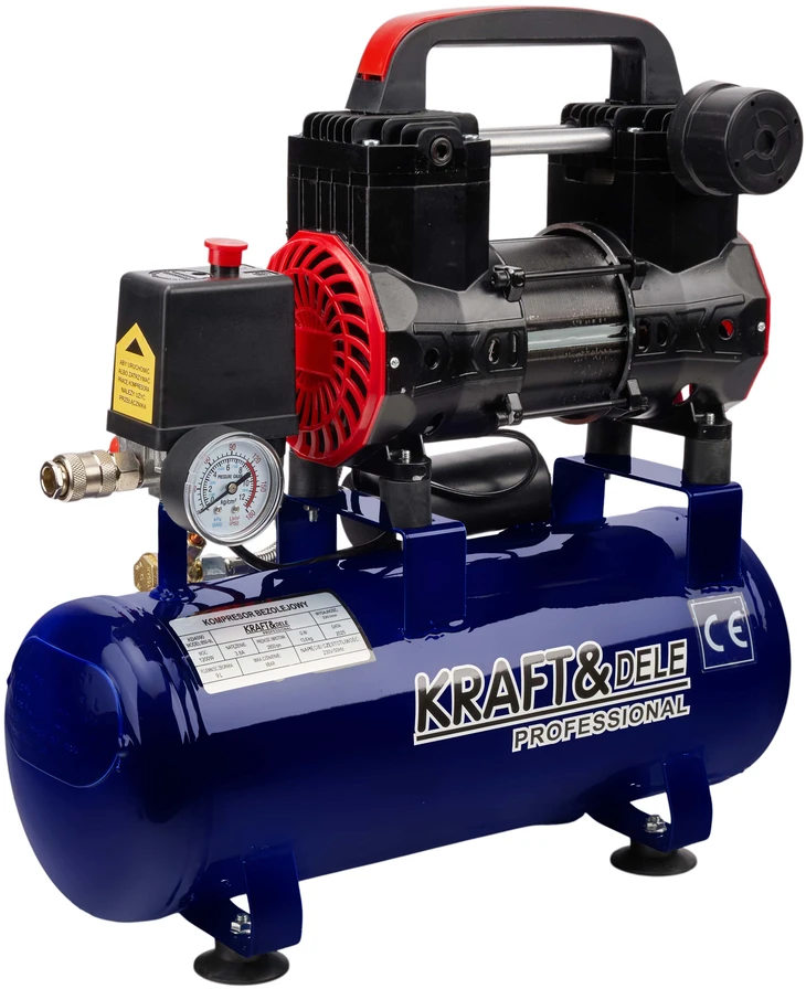 Kraftdele Alyvos neturintis kompresorius 9L 230V 1200W KD4090