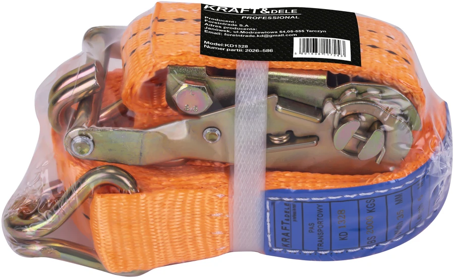 Kraftdele Dviejų taškų transportavimo diržas 6m/35mm/2t KD1328
