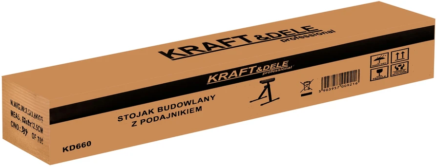 Kraftdele STATYBINĖ ATRAMA SU PADAVĖJU/VOLU KD660
