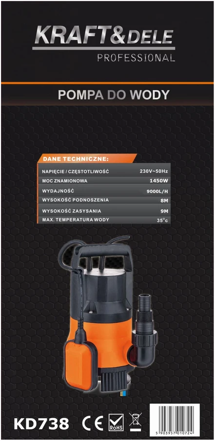 Kraftdele Vandens siurblys 1450 W KD738