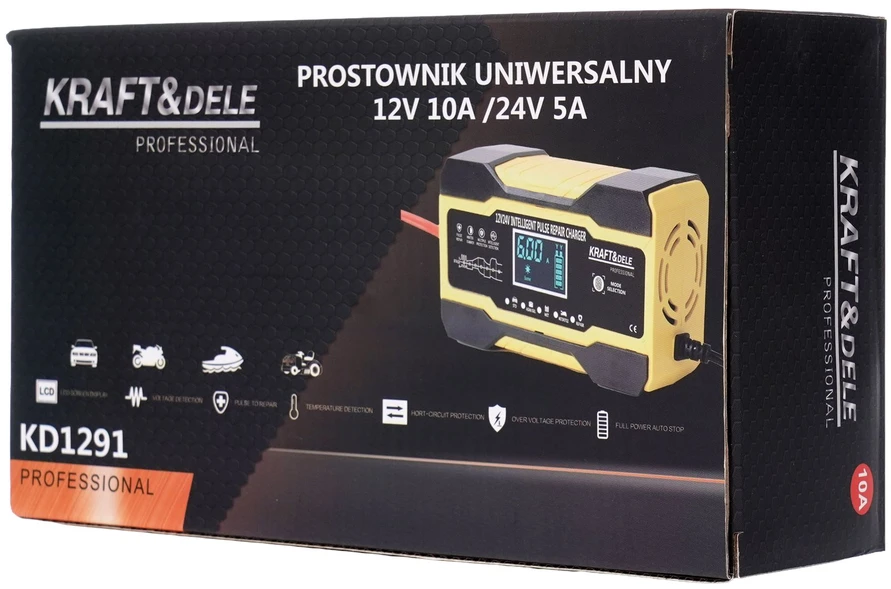 Kraftdele Universalus lygintuvas 12 / 24V 5A/10A KD1291