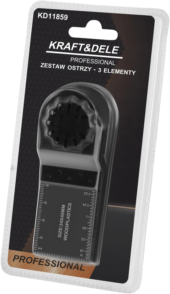 Kraftdele Daugiafunkcinių prietaisų peiliukų, ašmenų rinkinys, 3 vnt. KD11859