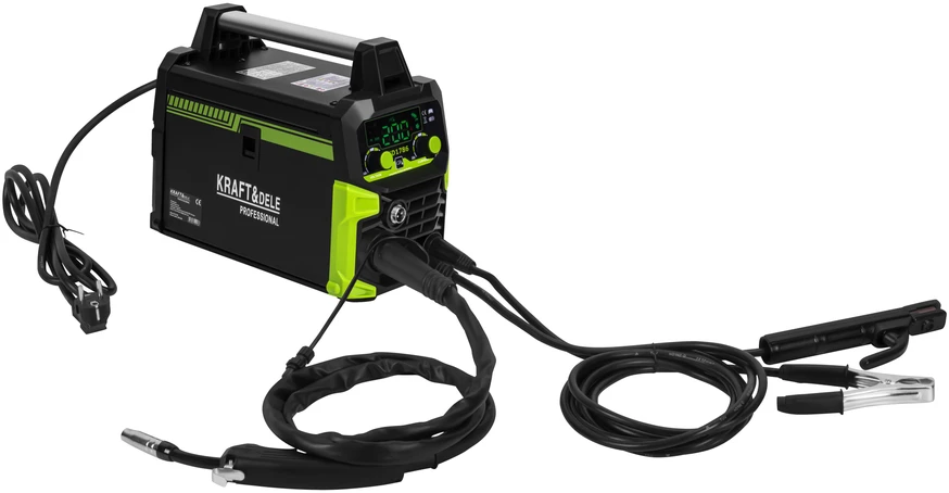 Kraftdele Suvirinimo aparatas inverterinis MIG FLUX MMA TIG LIFT 200A KD1786
