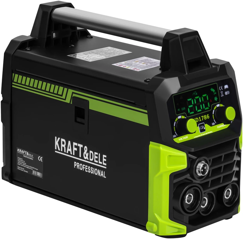 Kraftdele Suvirinimo aparatas inverterinis MIG FLUX MMA TIG LIFT 200A KD1786
