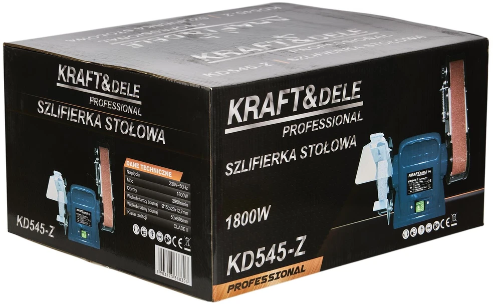 Kraftdele STALINIS JUOSTINIS ŠLIFUOKLIS 1800 W KD545-Z