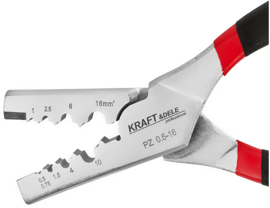 Kraftdele Įvorinių gnybtų presavimo žnyplės KD10537