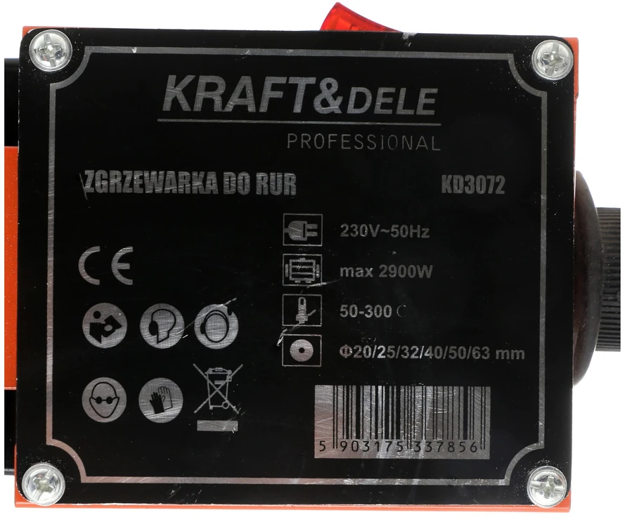 KRAFT & DELE Suvirinimo aparatas termoplasto vamzdžiams KRAFT&DELE 2900W