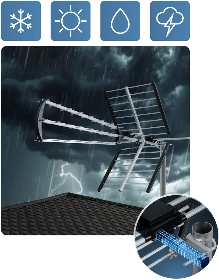 Berdsen BD-953 kryptinė lauko televizijos antena ultra HD 4K