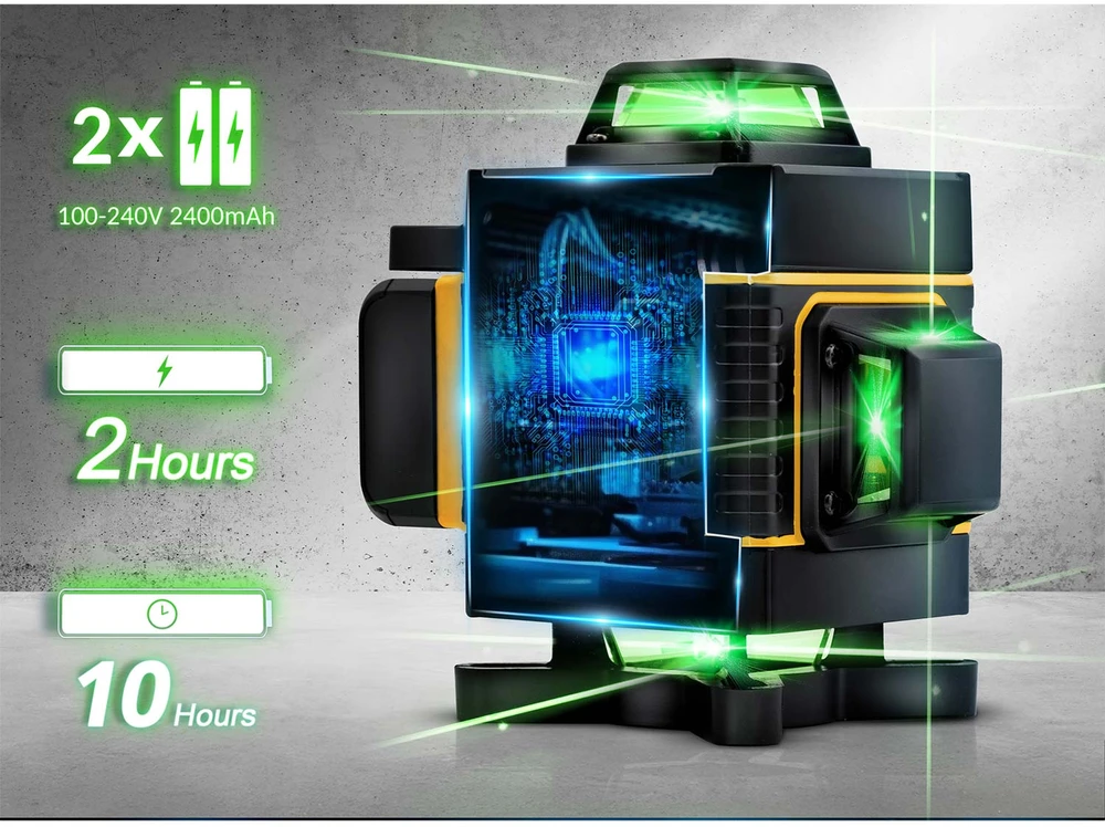 Kryžminis linijinis lazeris dėkle + trikojis „Humberg HM-172“