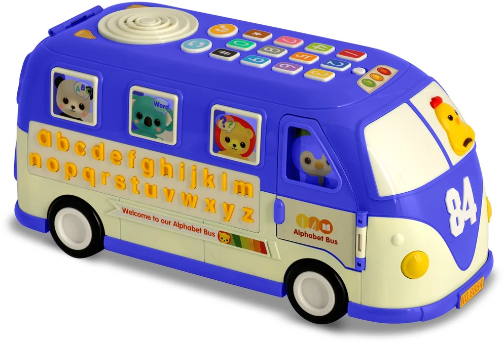 Edukacinis žaislas RK-741 Ricokids autobusas mėlynas