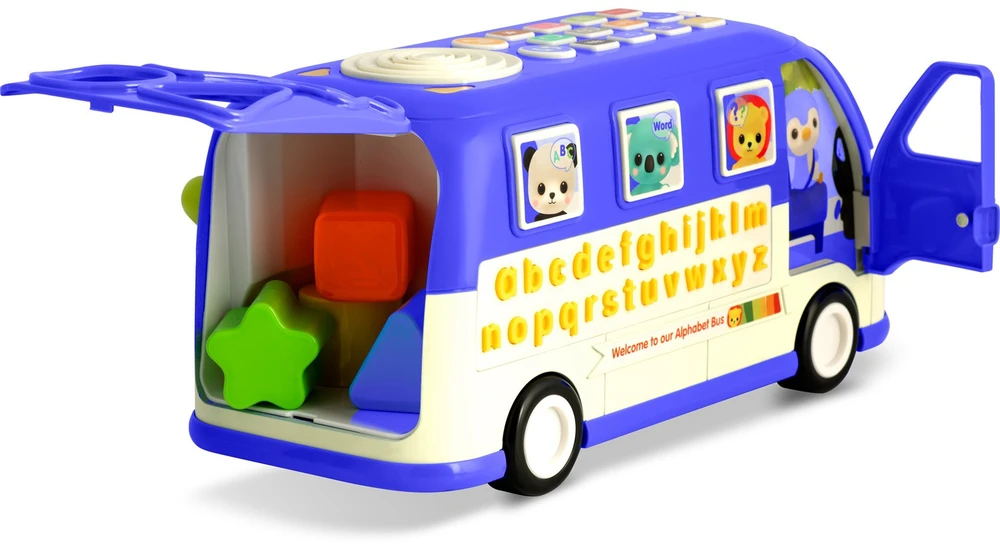 Edukacinis žaislas RK-741 Ricokids autobusas mėlynas